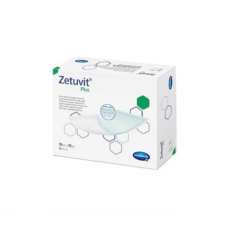 Zetuvit Plus Super Absorbent Dressing 4 X 4 Inch Square, 10PK 413110